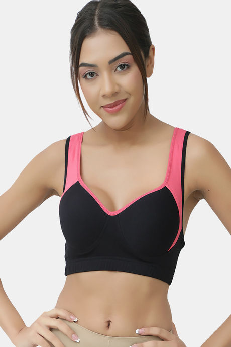 Lady Lyka Cotton Padded Sports Bra (Pack of 2) - Multicolor — image 2